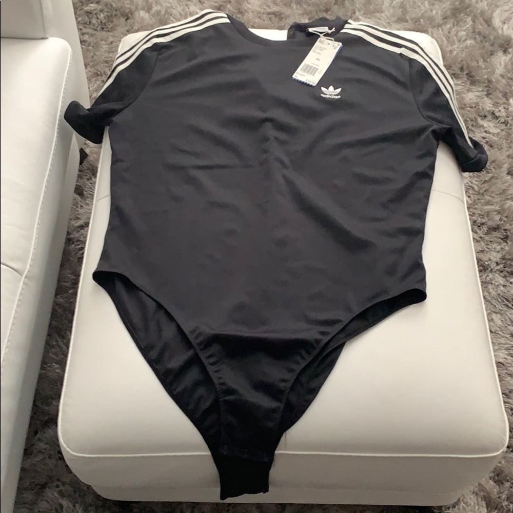 New!! Black Adidas Body Suit